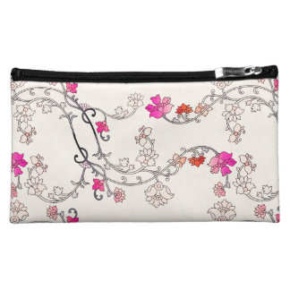 Moyenne Trousse De Maquillage Motif de fleur moderne 227