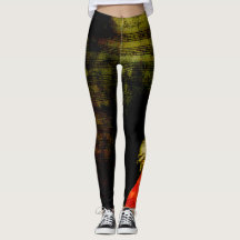 Mozart-Blattmusik und Porträt-Leggings