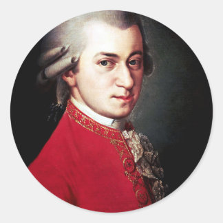 Mozart Classic Runder Aufkleber