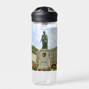 Mozart-Denkmal in Salzburg, Österreich Trinkflasche