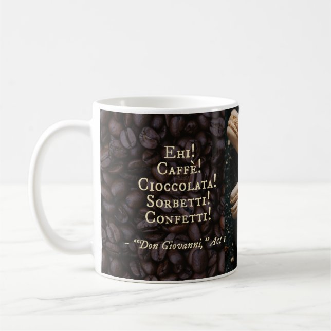 Mozart Don Giovanni Opéra italien Café Mug (Gauche)