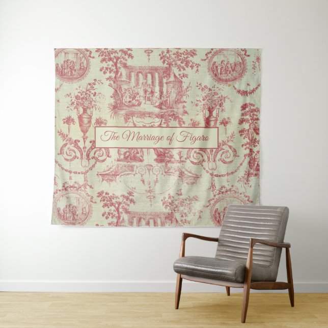 Mozart-Ehe des französischen Musters Figaro 1700 Wandteppich (Beispiel (Horizontal))