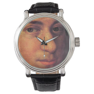 Mozart Face Leather Watch Armbanduhr