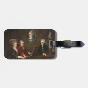 Mozart-Familien-Porträt Gepäckanhänger