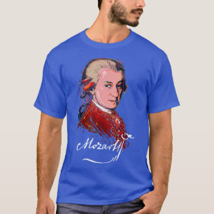 Mozart Farbenfrohe PortraitmusikKlassisches Piano  T-Shirt