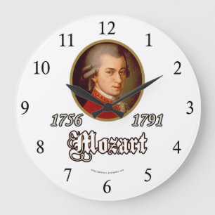 Mozart Große Wanduhr