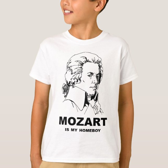 Mozart ist mein Homeboy T-Shirt (Vorderseite)