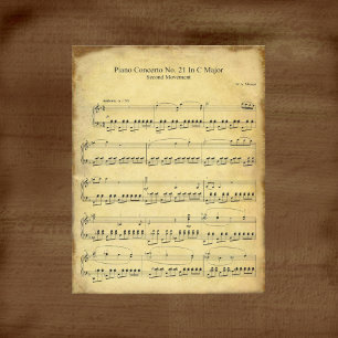Mozart-Klavierkonzert #21 Scrapbook Paper