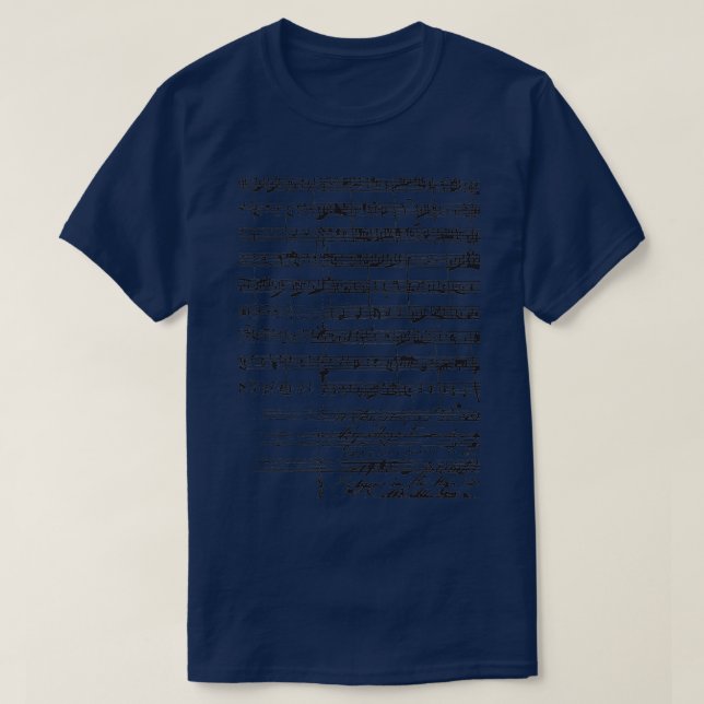 Mozart Manuscript T-Shirt (Design vorne)