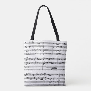 Mozart Musik liebt Schwarz und Weiß Tasche