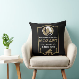 Mozart Musikliebhaber-Geschenk Kissen