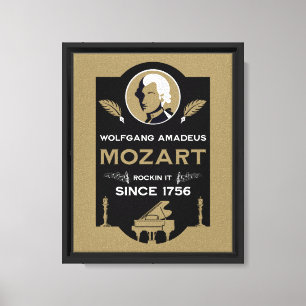 Mozart Musikliebhaber-Geschenk Leinwanddruck