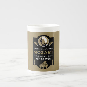 Mozart Musikliebhaber-Geschenk Prozellantasse