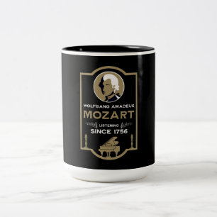 Mozart Musikliebhaber-Geschenk Zweifarbige Tasse