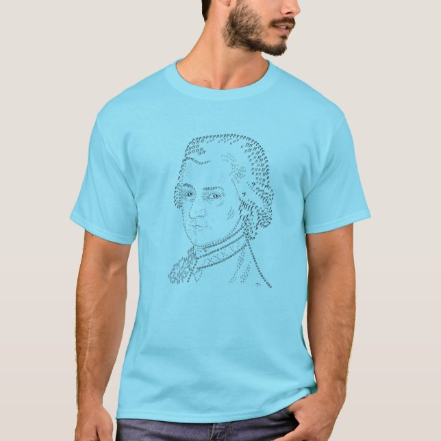 Mozart, Musiknoten in Shirt (Vorderseite)