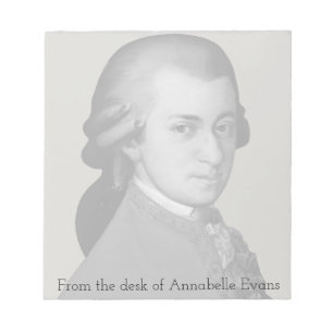 Mozart Notizblock