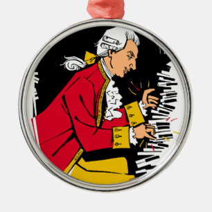 Mozart Ornament Aus Metall