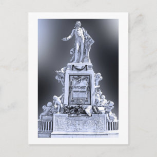 Mozart Statue Wien Österreich Postkarte