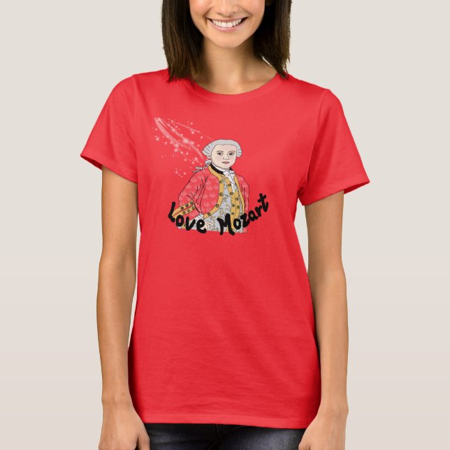 Mozart T-Shirt (Vorderseite)