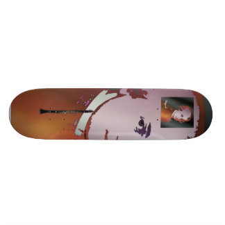 Mozart und Klarinettenskateboard Skateboard