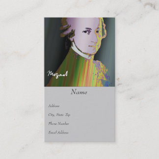 Mozart-Visitenkarte Visitenkarte