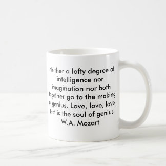 Mozart-Zitat-Tasse Kaffeetasse