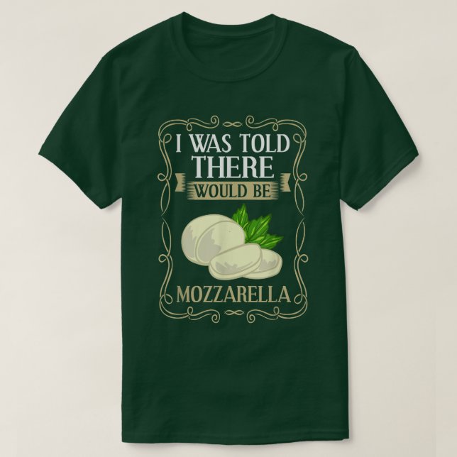 Mozzarella Cheese Recipes Buffalo Italian Fresh236 T-Shirt (Design vorne)