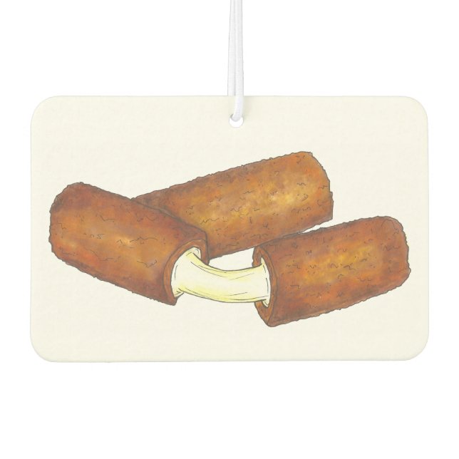 Mozzarella Cheese Sticks Junk Food Feinschmecker G Autolufterfrischer (Vorderseite)