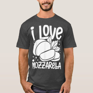 Mozzarella Käse Rezepte Buffalo Italienisch Frisch T-Shirt