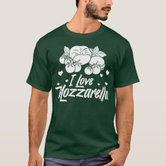 Mozzarella Käse Rezepte Buffalo Italienisch Frisch T-Shirt