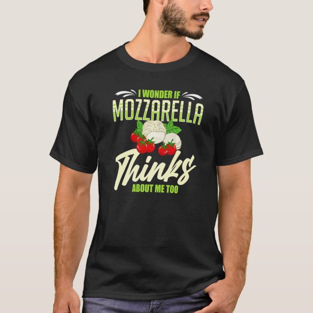 Mozzarella Käse Rezepte Buffalo Italienisch Frisch T-Shirt (Vorderseite)