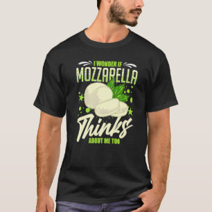 Mozzarella Käse Rezepte Buffalo Italienisch Frisch T-Shirt