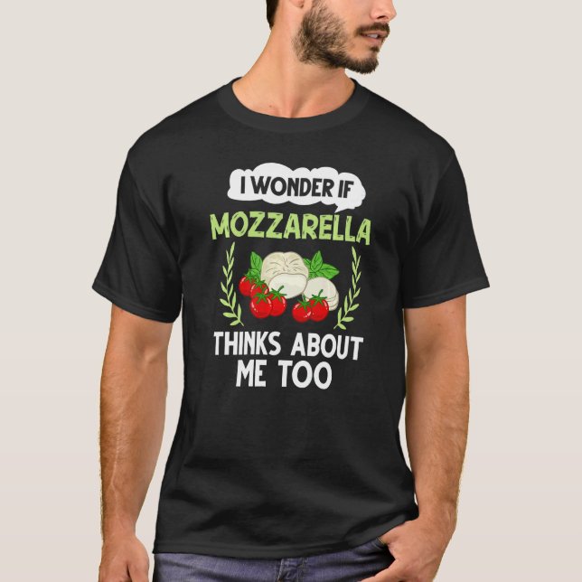 Mozzarella Käse Rezepte Buffalo Italienisch Frisch T-Shirt (Vorderseite)