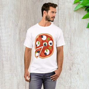Mozzarella-Pizza mit Tomate und Basilikum T-Shirt