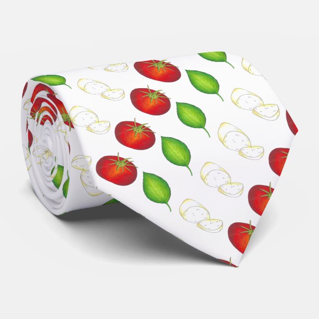 Mozzarella Tomato Basil Italienischer Koch Feinsch Krawatte (Gerollt)