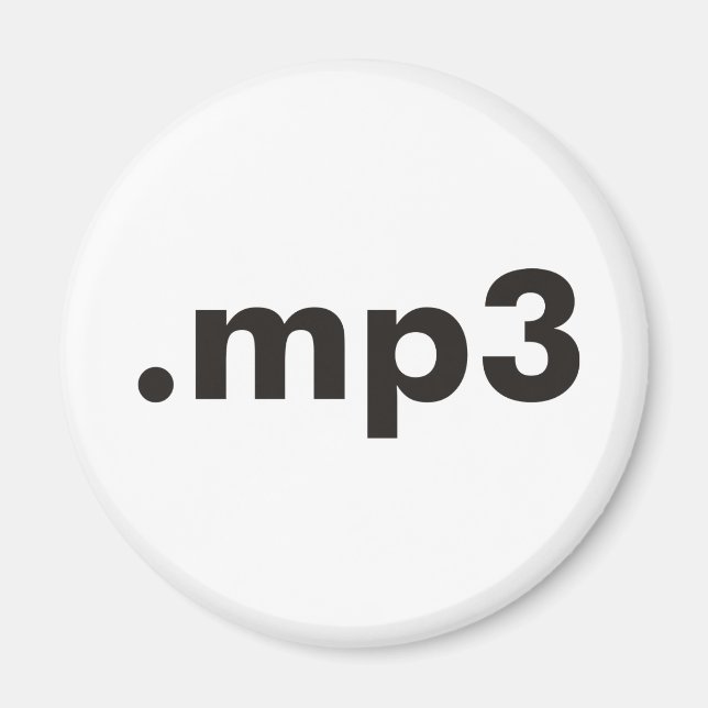 mp3 Produkte & Designs! Magnet (Vorne)