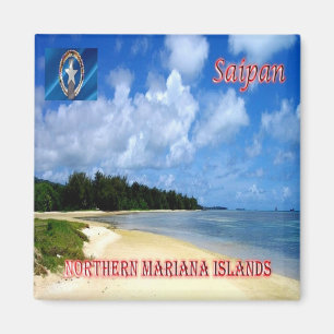 MP - Northern Mariana Islands Saipan Tanapag Beach Magnet