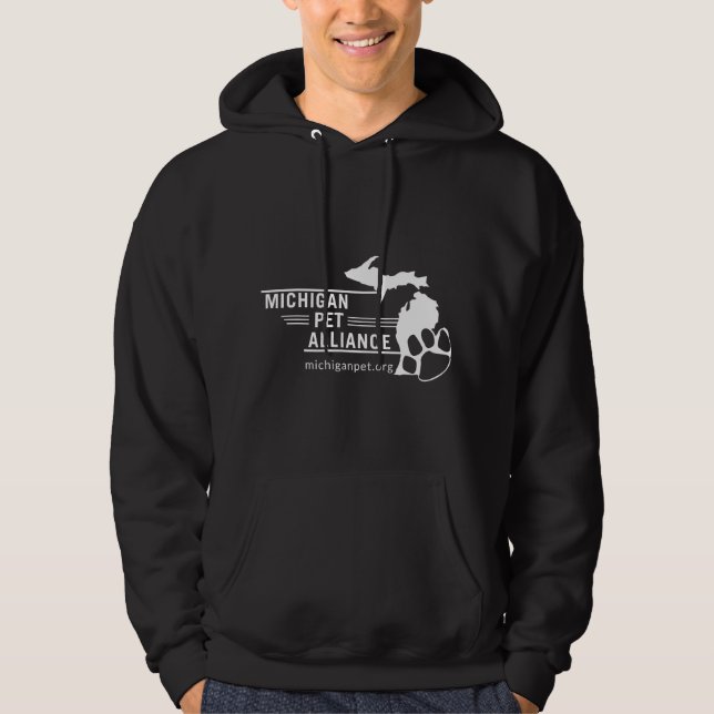 MPA Men's Black Hooded Sweatshirt (Vorderseite)