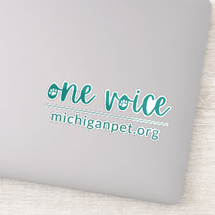 MPA One Voice kundenspezifisch geschnittene Vinyl Aufkleber