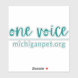 MPA One Voice kundenspezifisch geschnittene Vinyl  Aufkleber