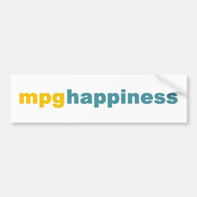 MPG Glück-Autoaufkleber Autoaufkleber (Vorne)