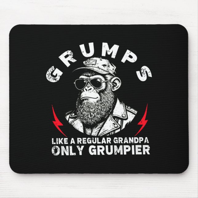 Mps Like A Regular Grandpa Only Mer Monkey (on Bac Mousepad (Vorne)