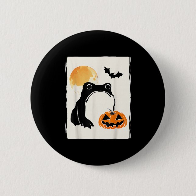 Mpy Frog japanische Art Männer Frauen Kinder Funny Button (Vorderseite)