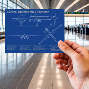 MQ-1 Predator UAV - Flugzeugkonzept AD Postkarte