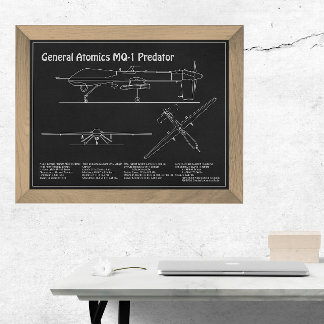 MQ-1 Predator UAV - Flugzeugkonzept für Paris PD Fotodruck