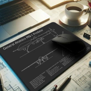 MQ-1 Predator UAV - Flugzeugkonzept für Paris PD Mousepad