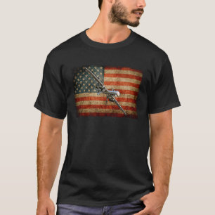 MQ 9 Sensenmann Militärflugzeugflagge T-Shirt