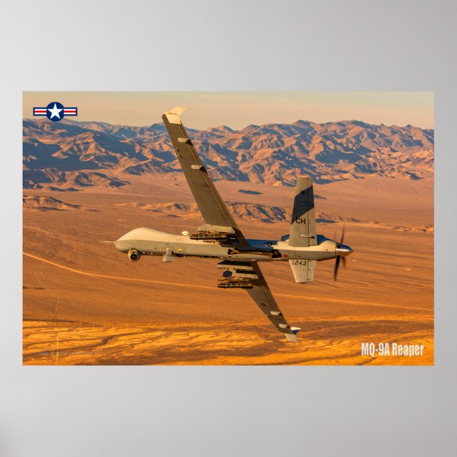MQ-9A-SENSENMANN POSTER (Vorne)
