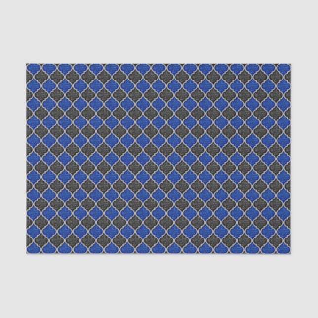 MQF-Sequins-BLACK-BLUE-SILVER-TISSUE-WRAP-PAPIER Seidenpapier (Vorderseite)