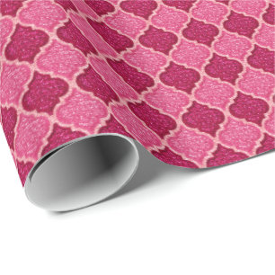 MQF Sequins-Pink-Magenta-GIFT-WRAP Geschenkpapier